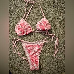 Floral Pink Bikini Set